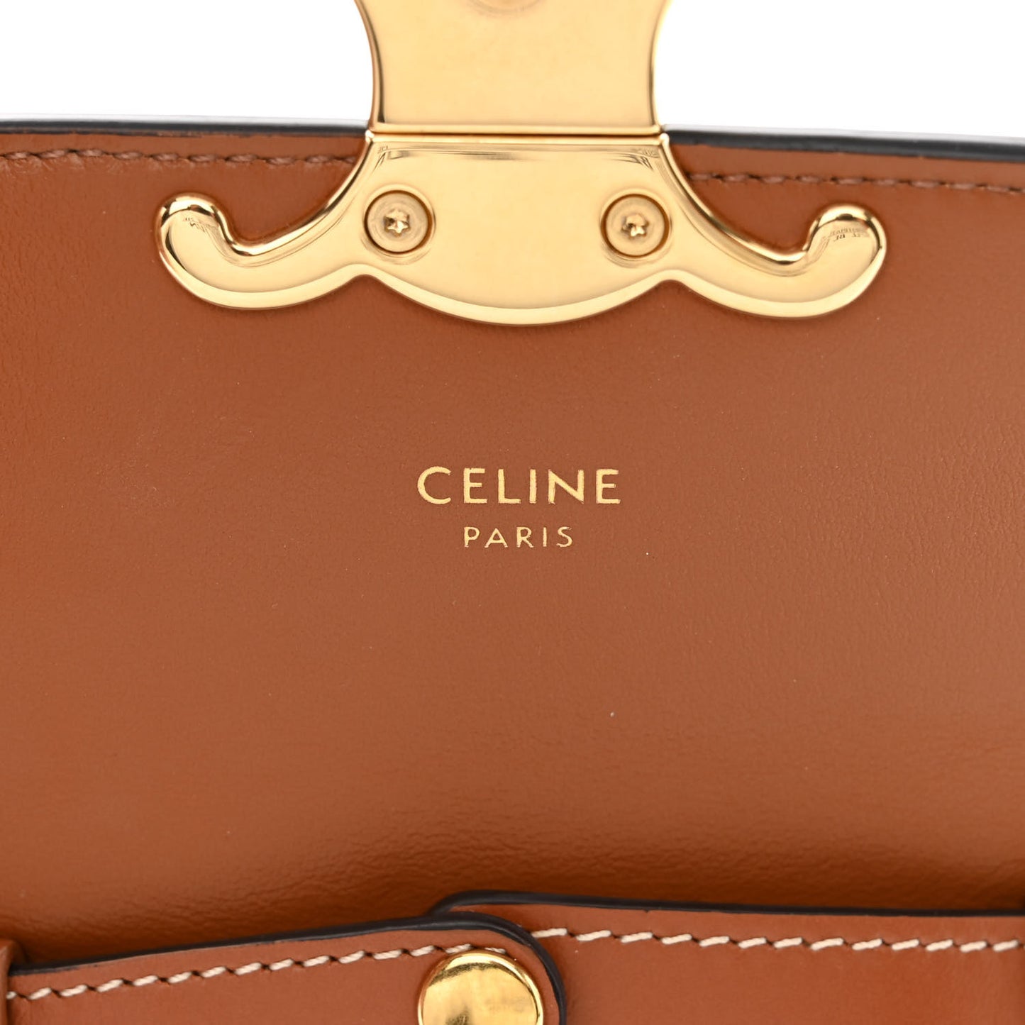 Triomphe Canvas Calfskin Mini Triomphe Tan