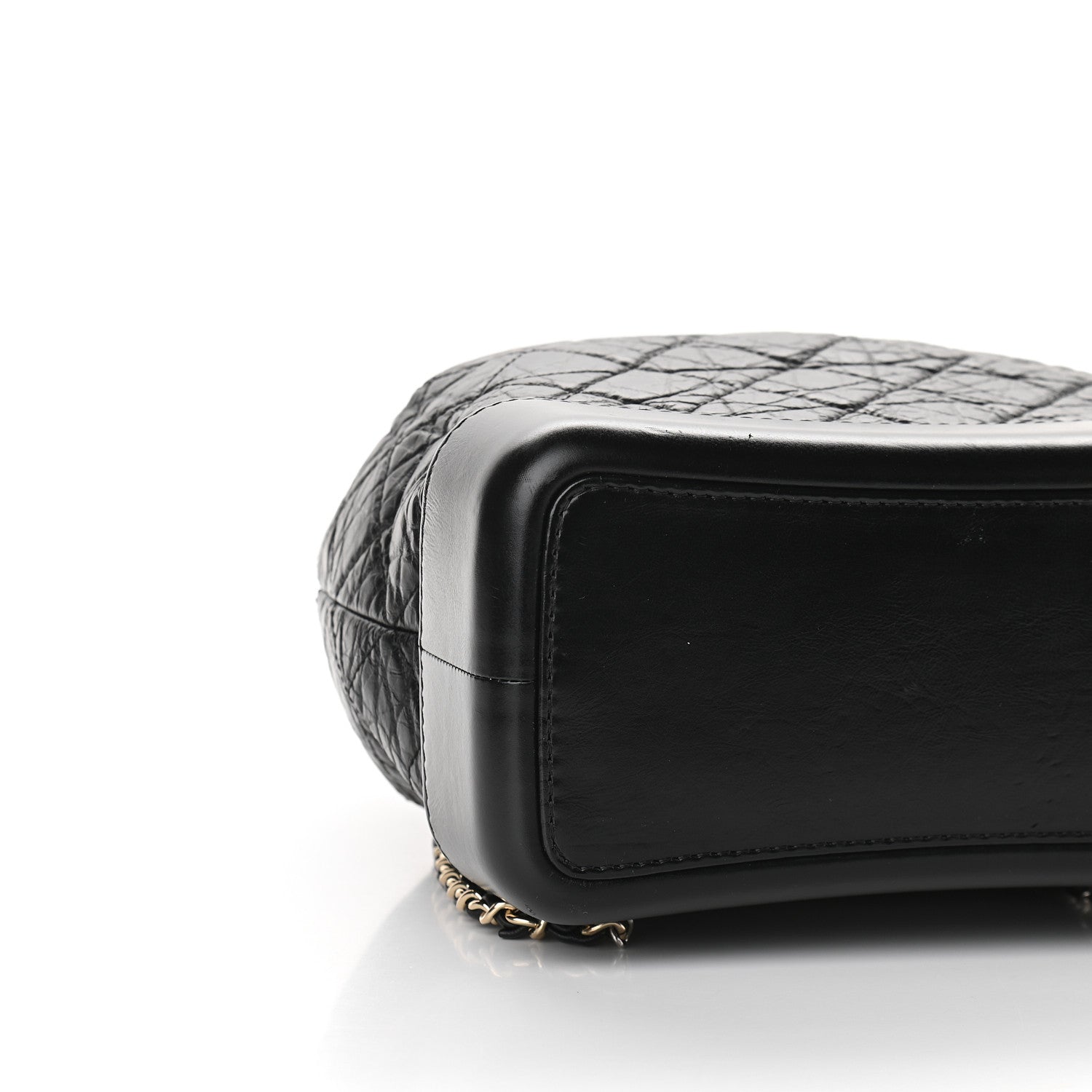 Chanel Aged Calfskin Quilted Gabrielle Backpack Black 8 of 9
