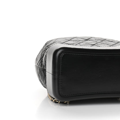 Chanel Aged Calfskin Quilted Gabrielle Backpack Black 8 of 9
