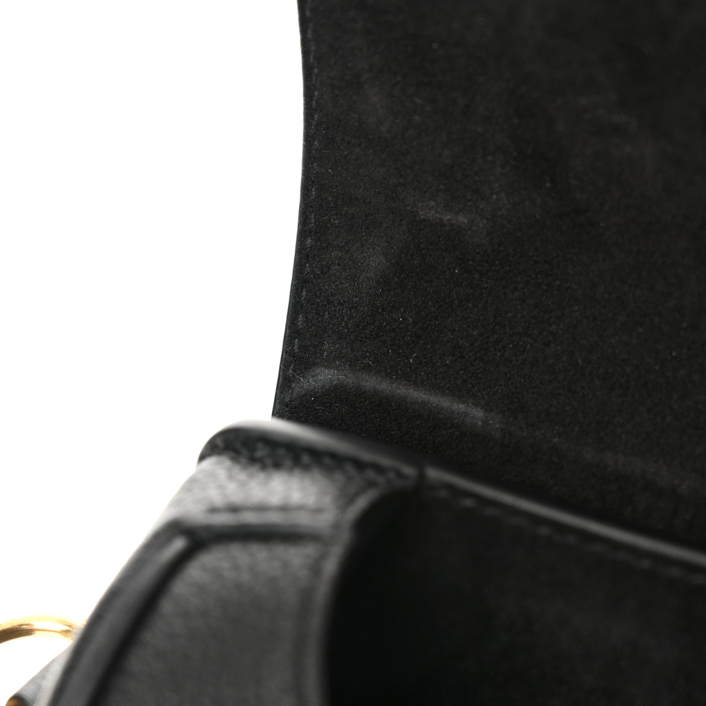 Grained Calfskin Medium Bobby Flap Black