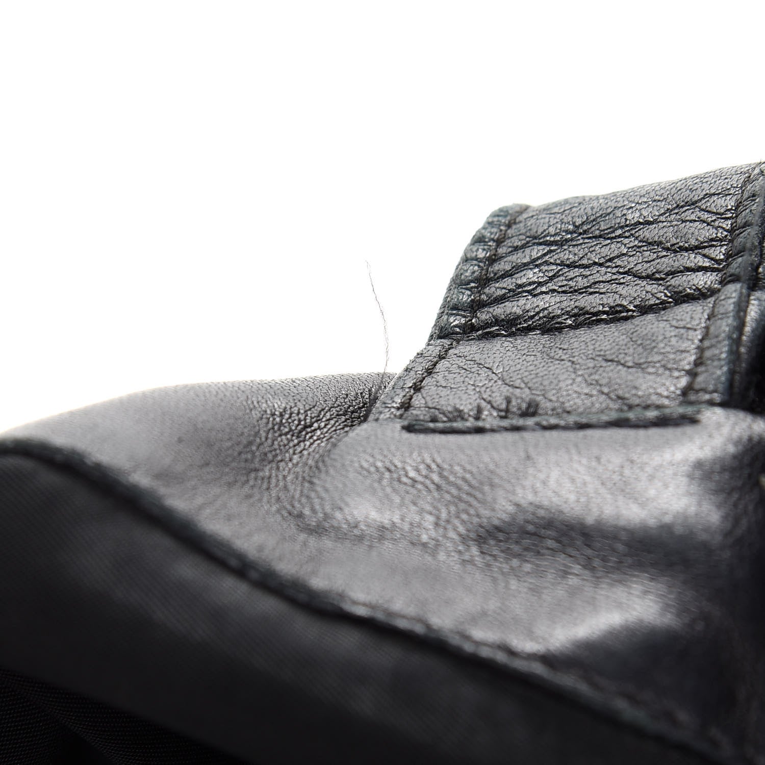 Prada Nylon Calfskin Vela Tote Black 9 of 12