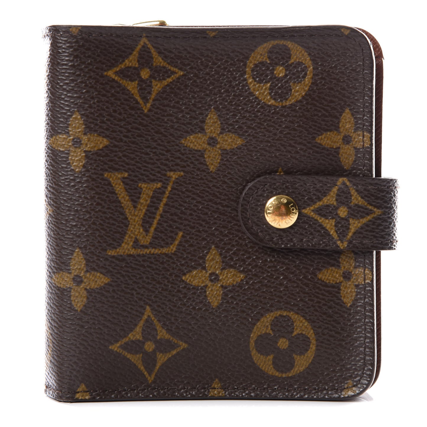Monogram Compact Zippe Zipped Wallet