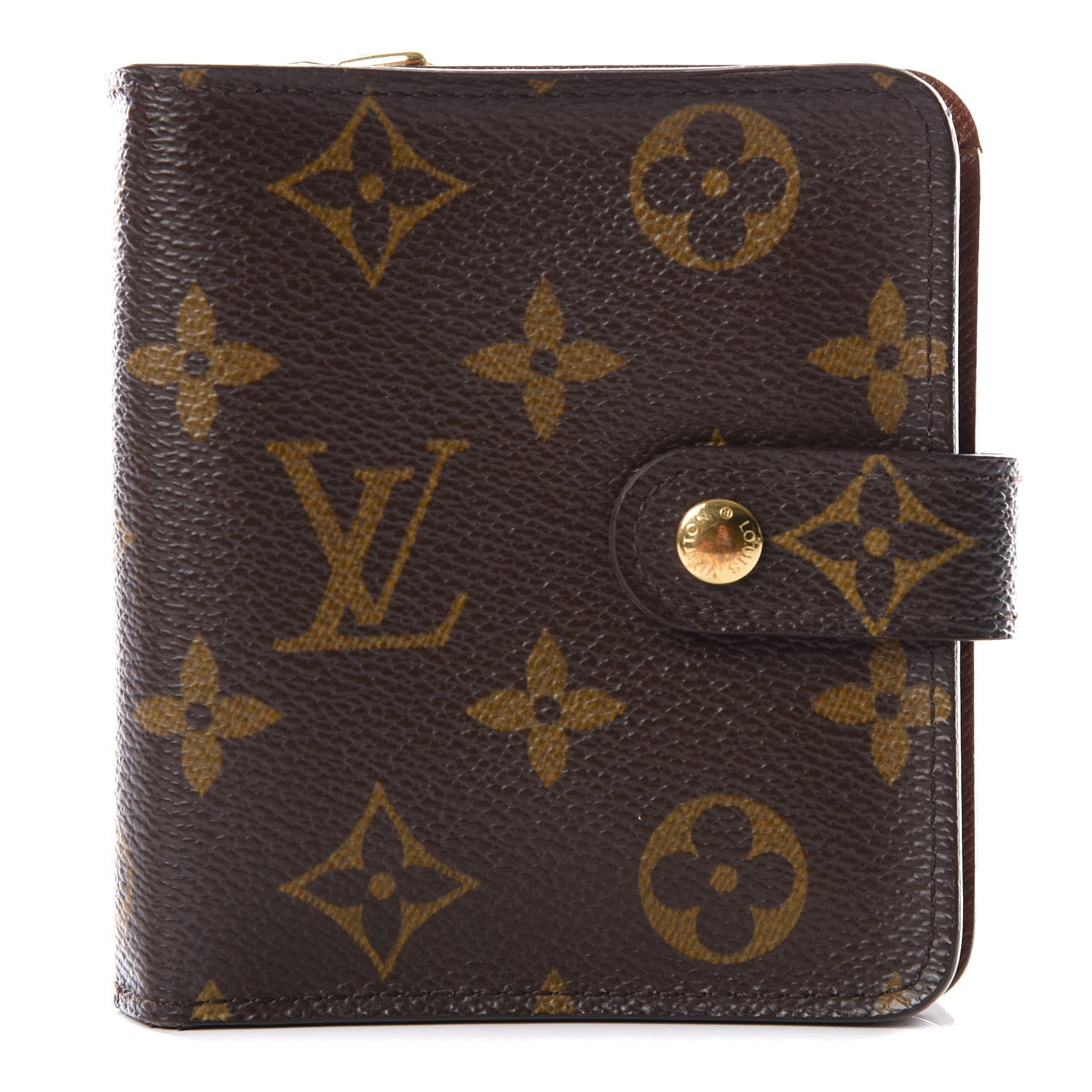 Louis Vuitton Monogram Compact Zippe Zipped Wallet 1 of 12
