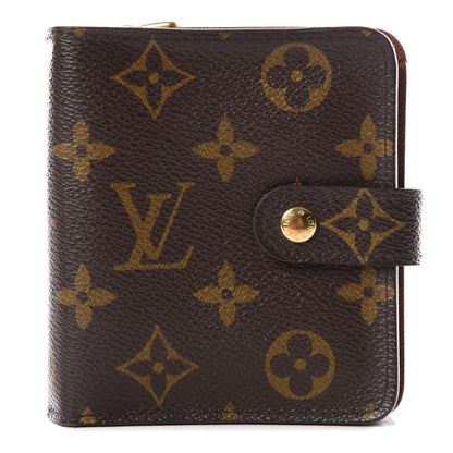 Louis Vuitton Monogram Compact Zippe Zipped Wallet 1 of 12