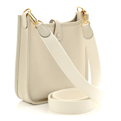 Hermes Taurillon Clemence Evelyne TPM Craie 3 of 11