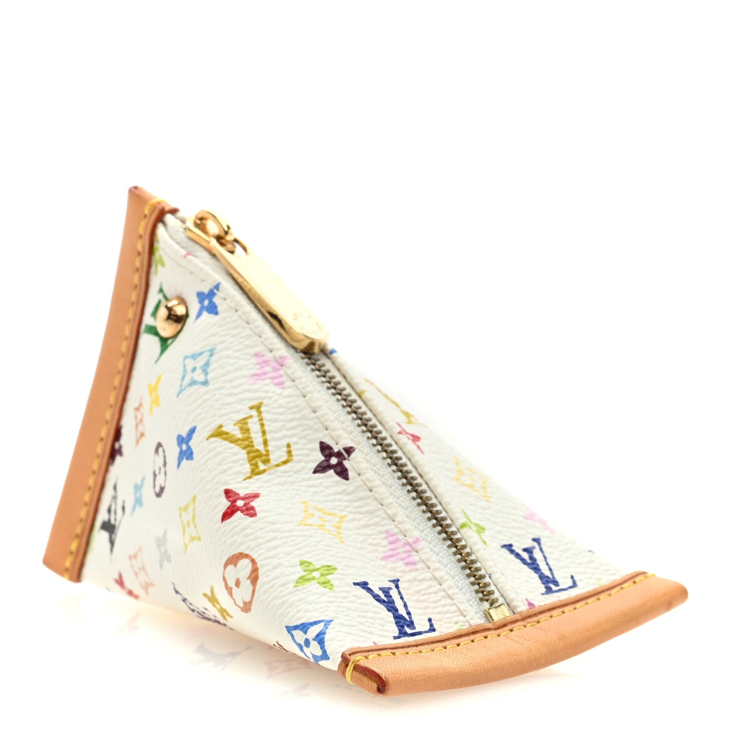 Louis Vuitton LOUIS VUITTON Monogram Multicolor Berlingot Coin Purse White 4 of 6