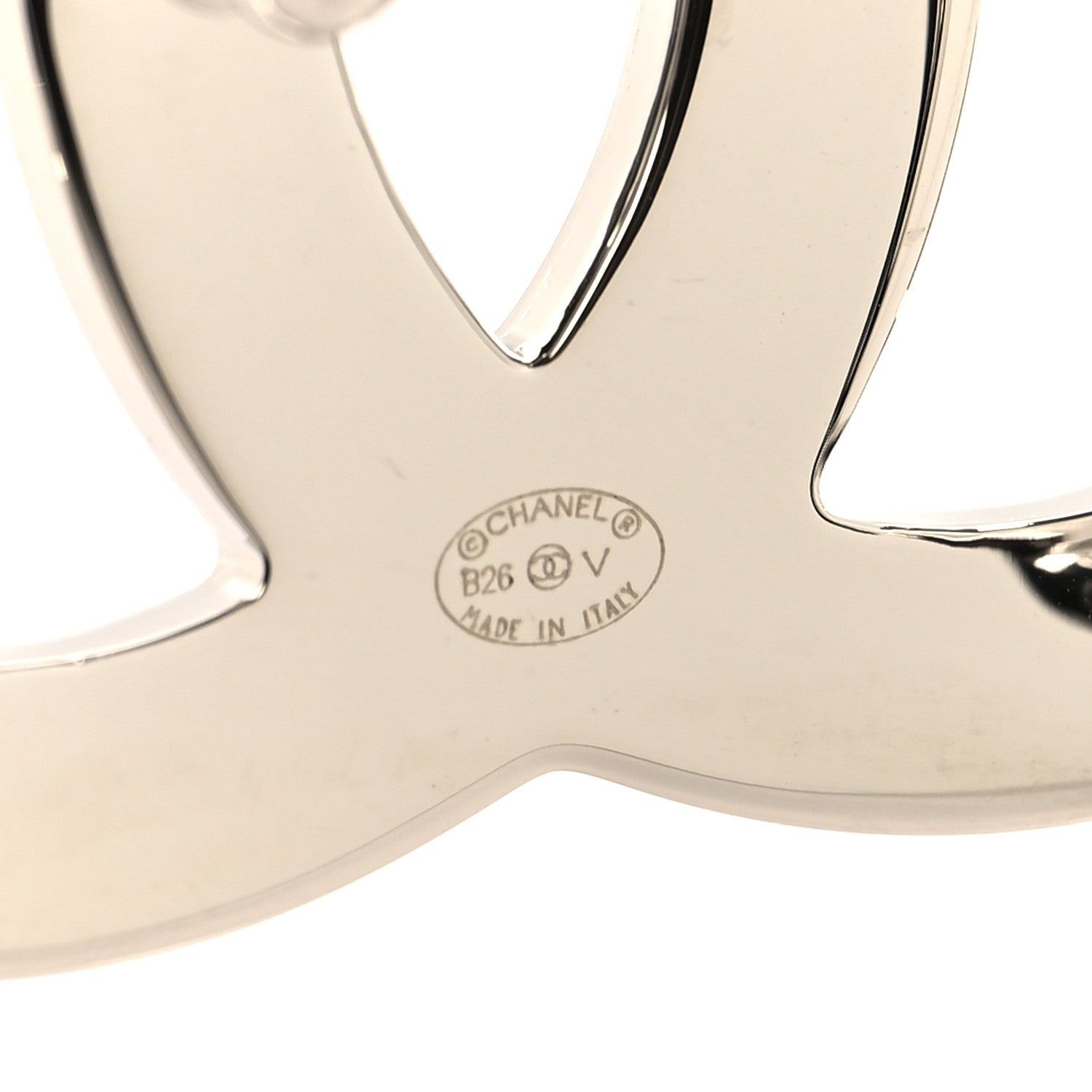 Chanel Calfskin CC Reversible Belt 90 36 White Black 5 of 5