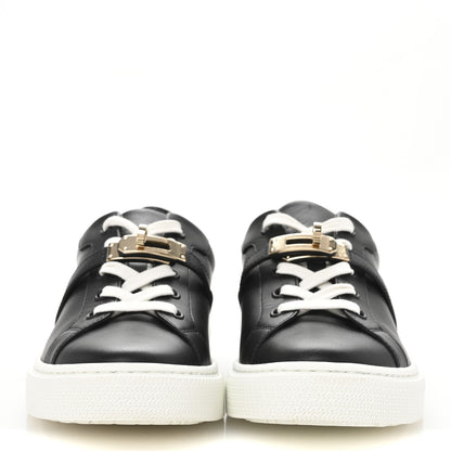 Hermes Calfskin Day Sneakers 37 Black 3 of 11