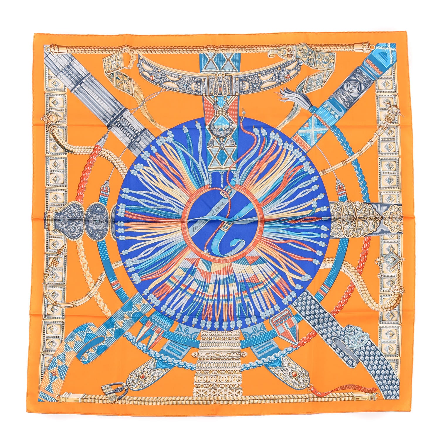 Hermes Silk Ceintures et Liens Scarf 90 1 of 5