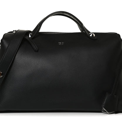 Fendi Vitello Dolce Marmol Large By The Way Boston Bag Black 8 of 17