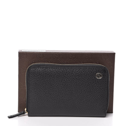 Gucci Dollar Calfskin Medium GG Zip Around Wallet Black 8 of 8