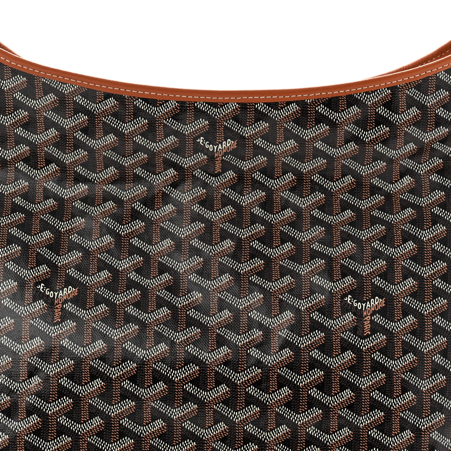 Goyardine Boheme Hobo Black Gold