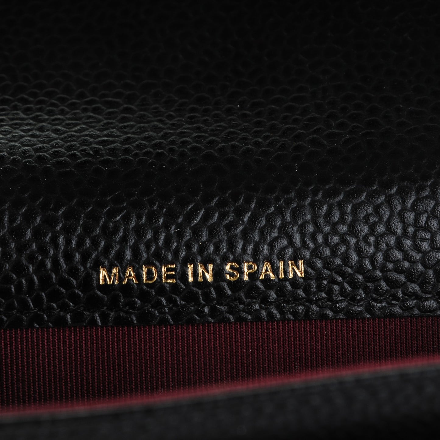 Caviar Quilted Flap Card Holder Black