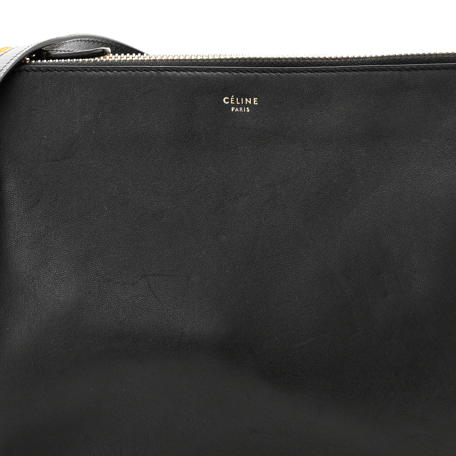 Celine Lambskin Large Trio Crossbody Bag Black 9 of 11