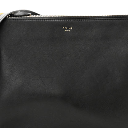 Celine Lambskin Large Trio Crossbody Bag Black 9 of 11