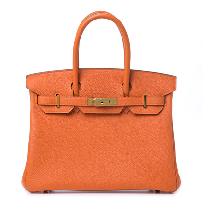 Hermes Togo Birkin 30 Orange 1 of 6