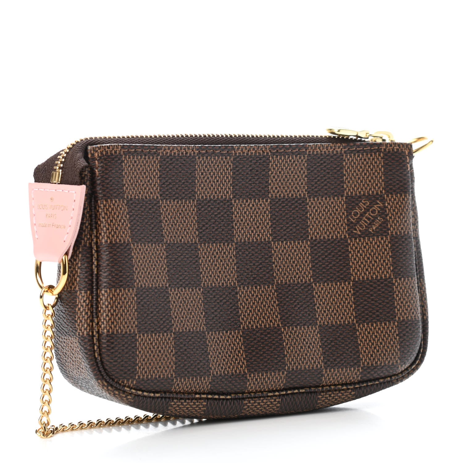 Louis Vuitton Damier Ebene 2020 Christmas Animation Big Wheel Mini Pochette Accessories Rose Ballerine 2 of 4