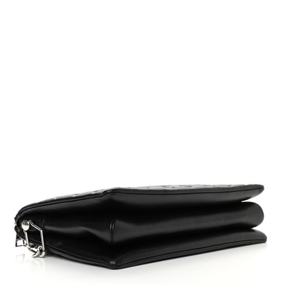 Louis Vuitton Lambskin Embossed Monogram Coussin MM Black Gray 4 of 11