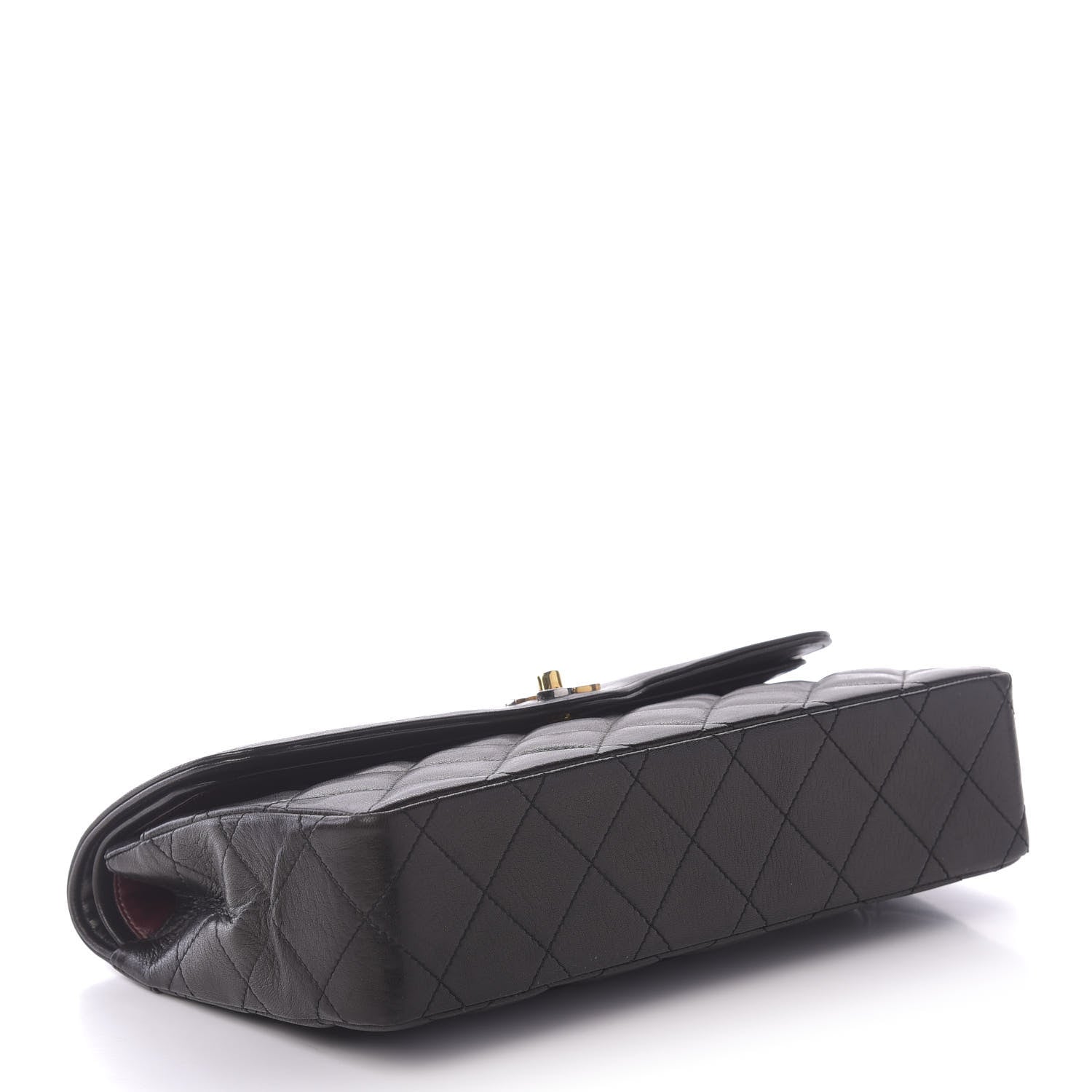 Chanel Lambskin Quilted Medium Double Flap Black 3 of 11