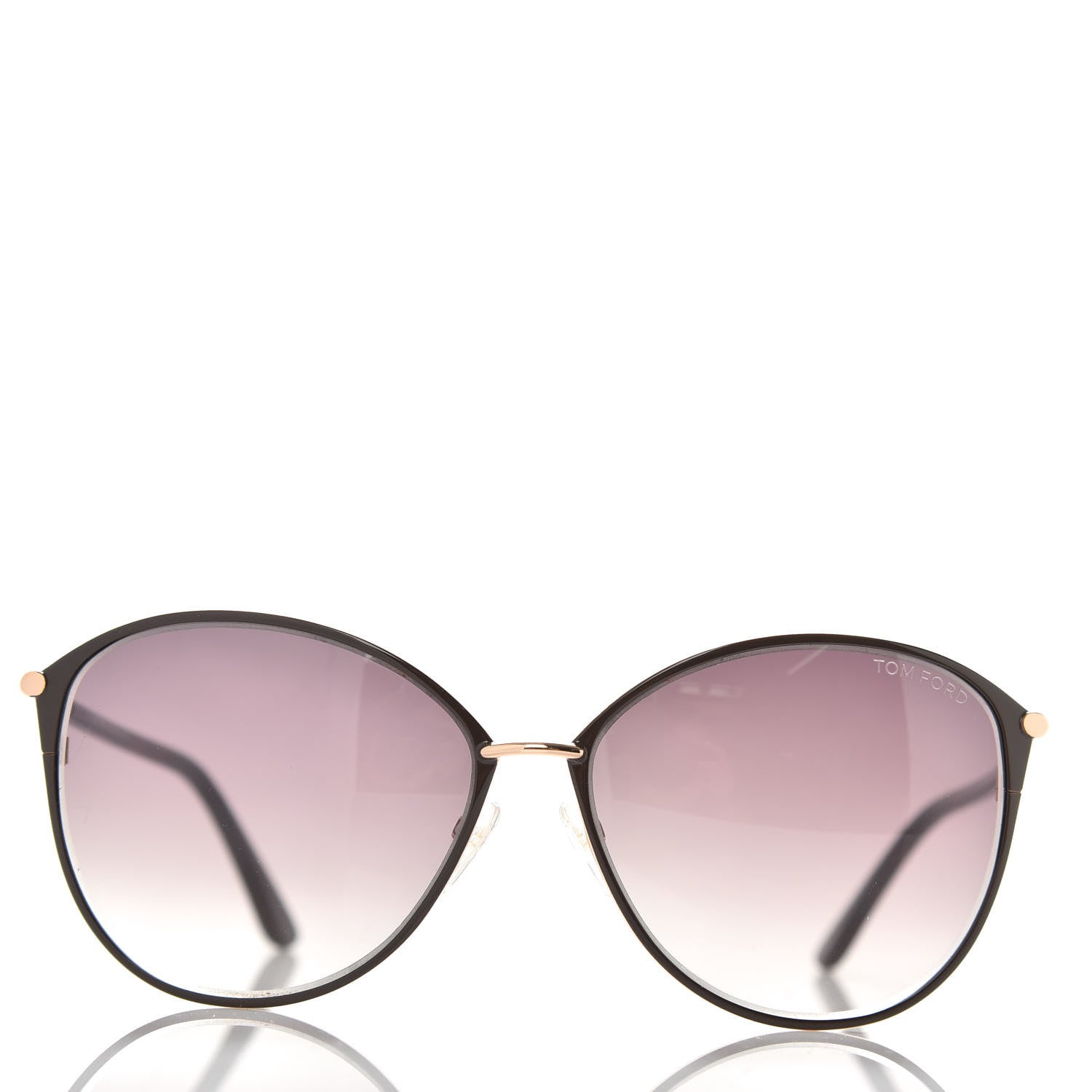Tom Ford Penelope Vintage Round Sunglasses TF320 Brown 2 of 7