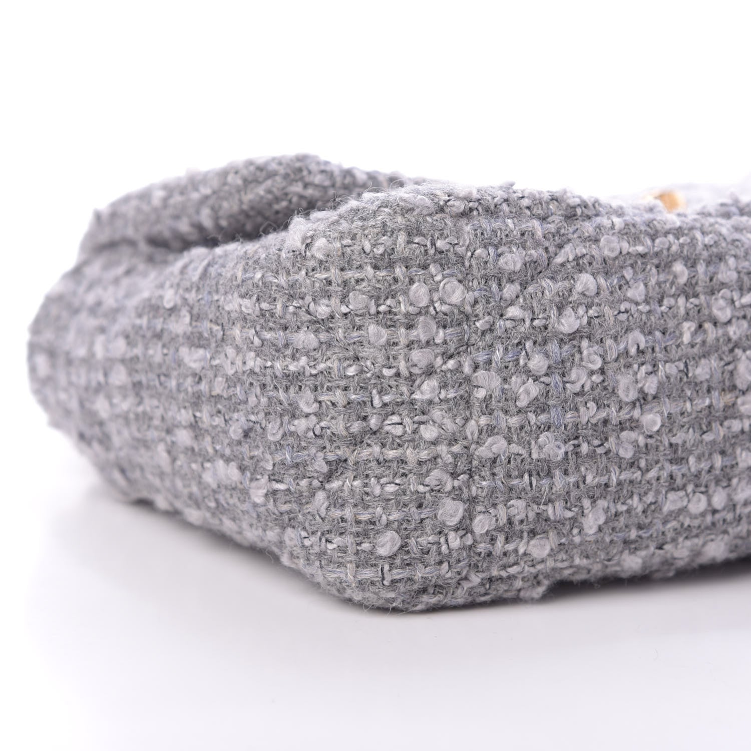 Chanel Tweed Quilted Medium Chanel 19 Flap Grey 9 of 11