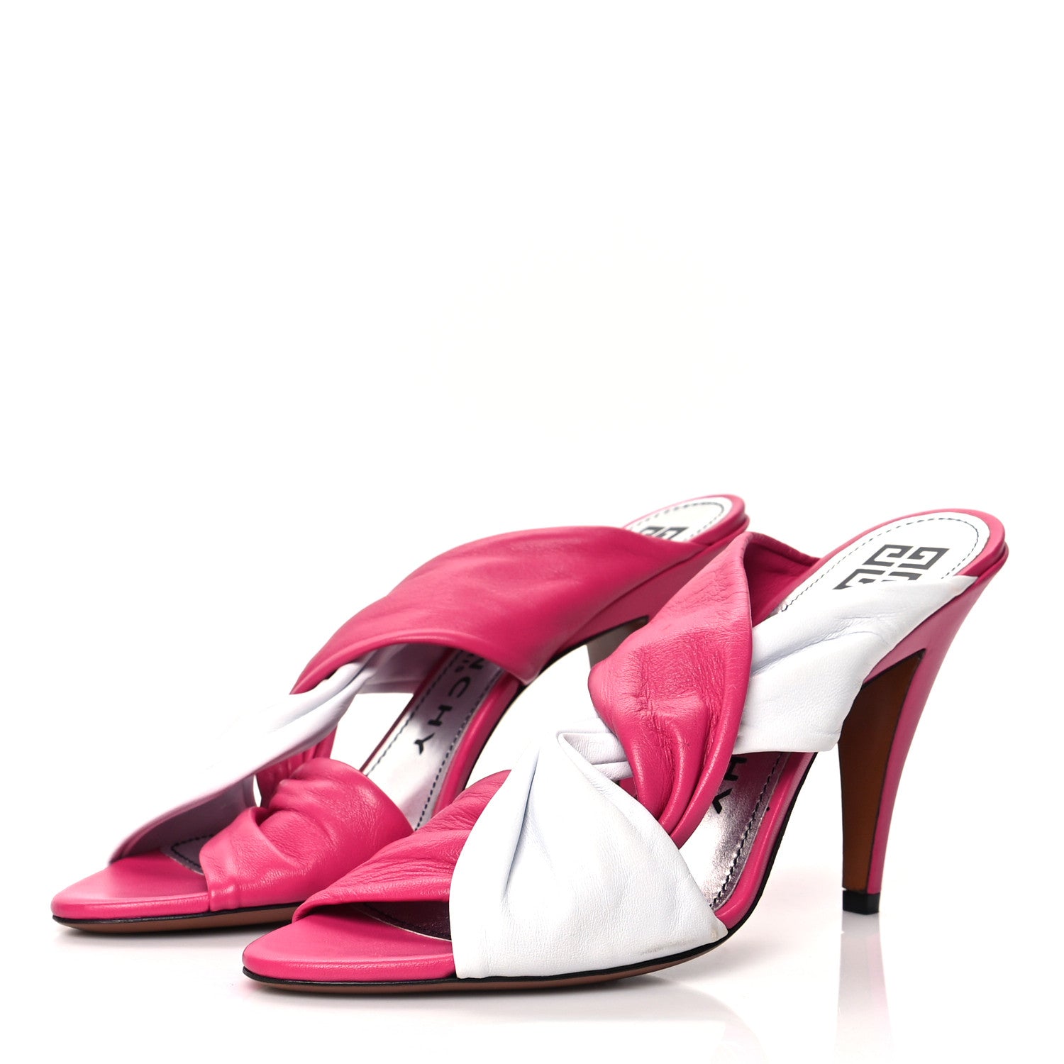 Givenchy Nappa Mule Tie Sandals 41 White Cyclamen 3 of 7