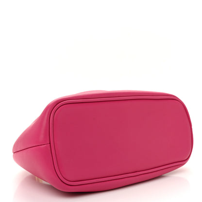 Jacquemus Calfskin Le Petit Calino Ring Top Handle Bag Dark Pink 4 of 10