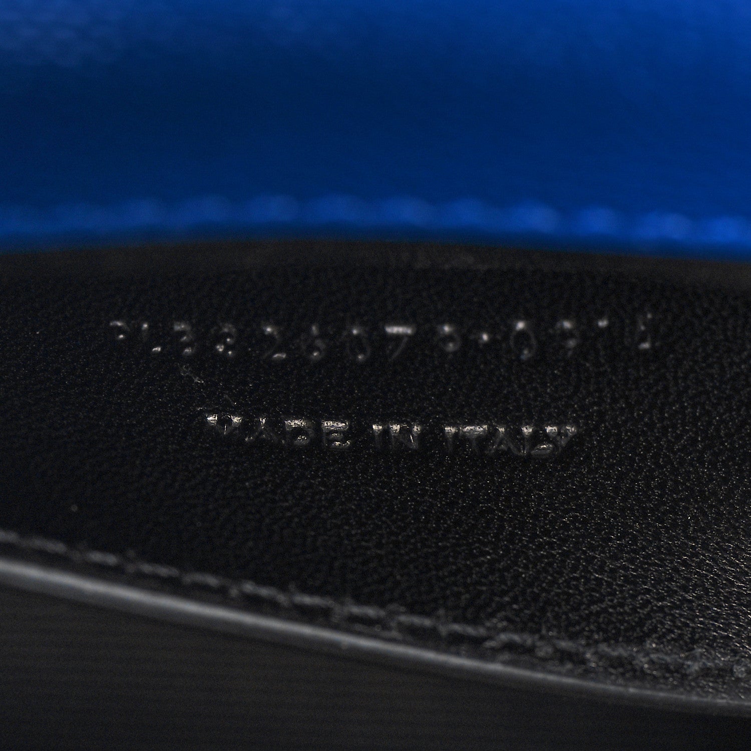 Saint Laurent Grain De Poudre Classic Monogram Cassandre Clutch Blue Majorelle 7 of 10