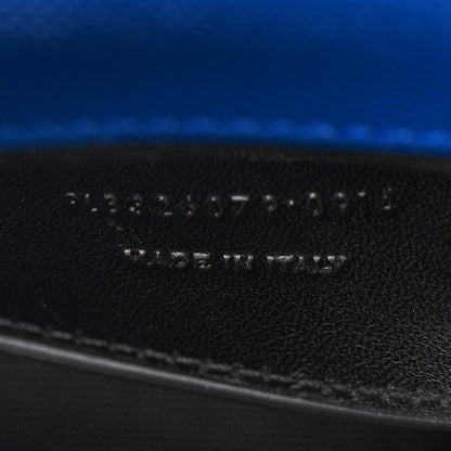 Saint Laurent Grain De Poudre Classic Monogram Cassandre Clutch Blue Majorelle 7 of 10
