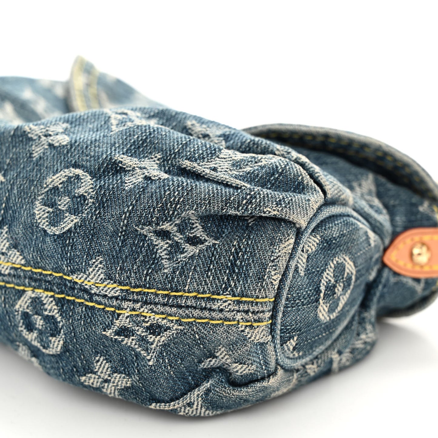 Monogram Denim Mini Pleaty Blue