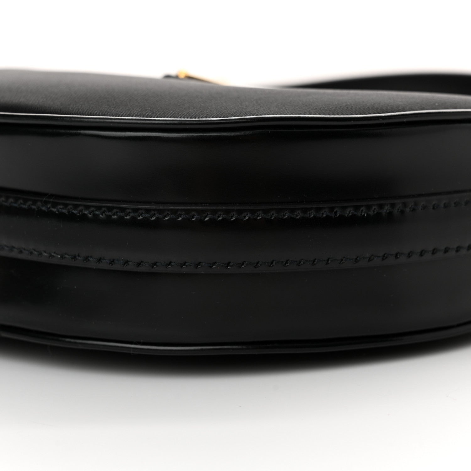 Prada Re-Nylon Spazzolato Mini Arque Shoulder Bag Black 10 of 10