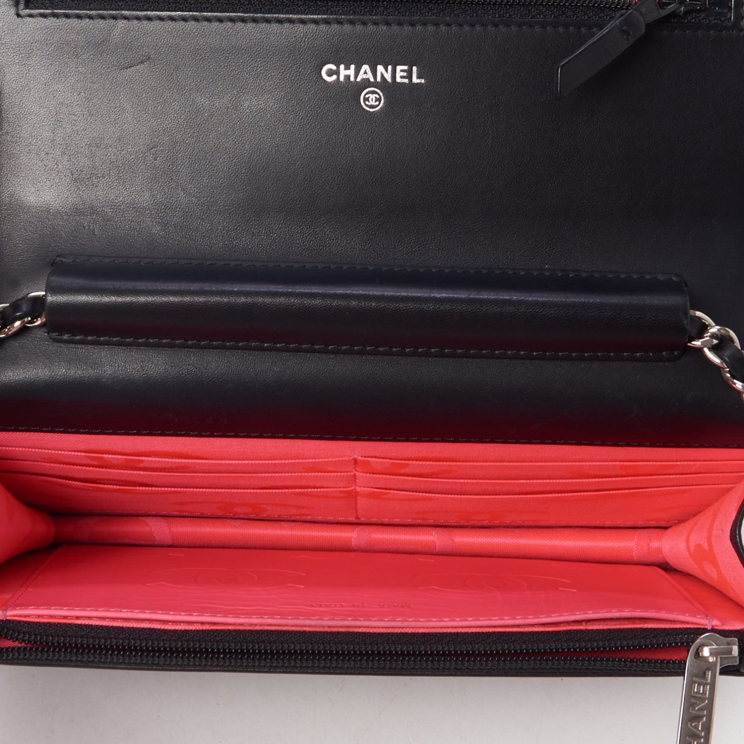 Chanel Calfskin Quilted Cambon Wallet On Chain WOC Black 8 of 12