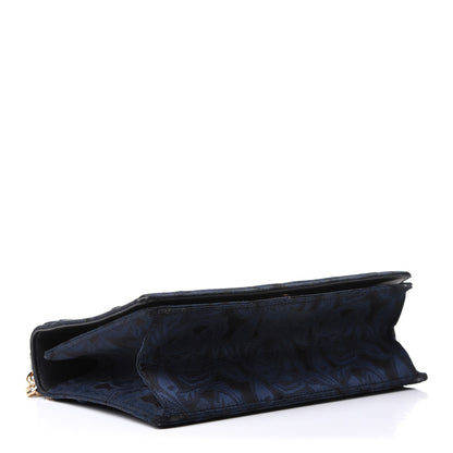 Christian Dior Jacquard Floral Medium Diorama Flap Bag Blue 4 of 12