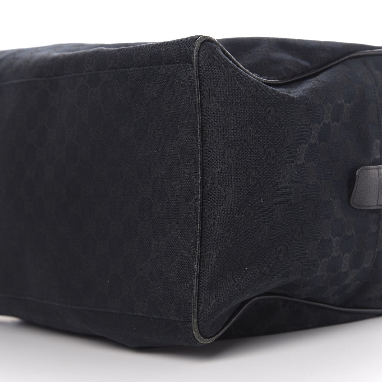 GG Monogram Web Medium Collapsible Carry On Duffle Black