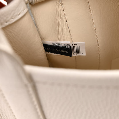 Marc Jacobs Grained Calfskin Mini The Tote Bag Cotton Silver 10 of 21