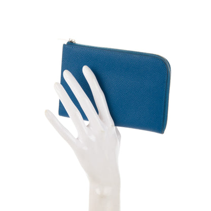 Hermes Epsom Remix Duo Wallet Mykonos 2 of 8