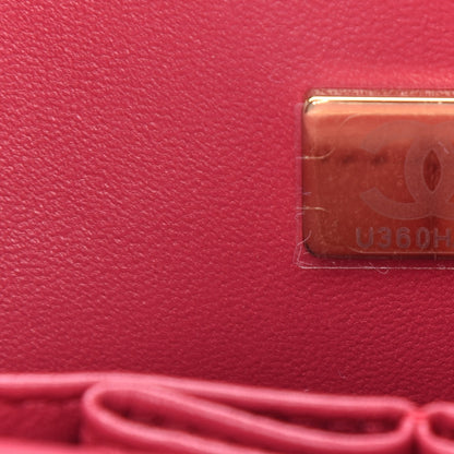 Chanel Caviar Quilted Small Double Flap Dark Pink 9 of 12