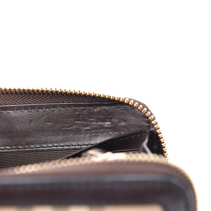 Burberry Haymarket Check Large Ziggy Zip Around Wallet Chocolate 9 of 9