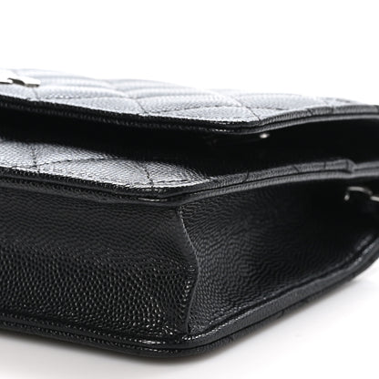 Chanel Caviar Quilted CC Logo Wallet on Chain WOC Black 11 of 11