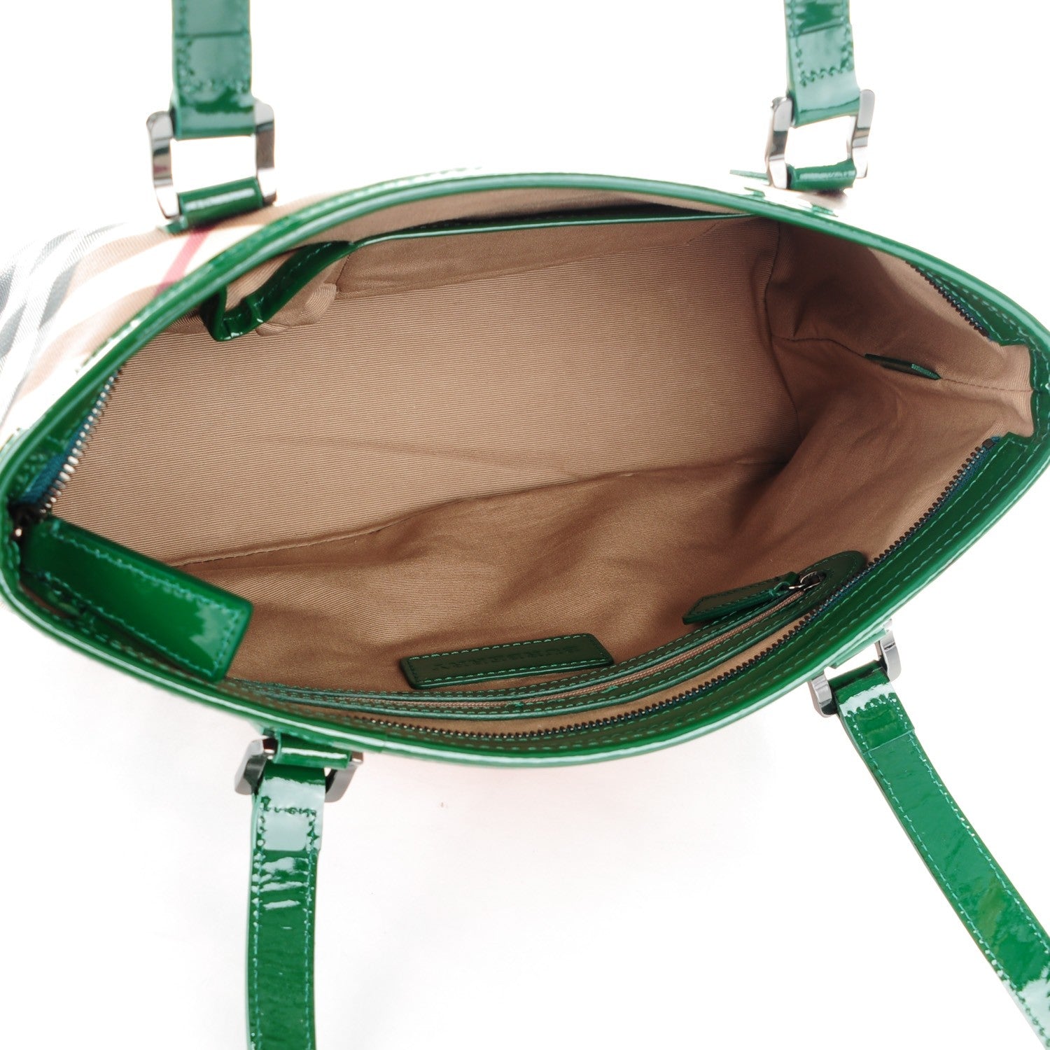Burberry Supernova Check Regent Tote Green 5 of 11