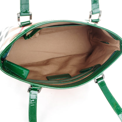 Burberry Supernova Check Regent Tote Green 5 of 11