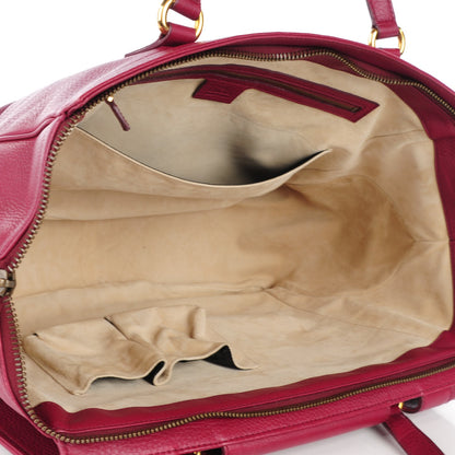 Gucci Cellarius Calfskin Medium 1973 Top Handle Satchel Cherry Gloss 5 of 7