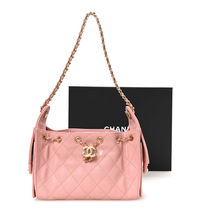 Chanel Caviar Quilted Mini Chanel 25 Handbag Pink 11 of 11