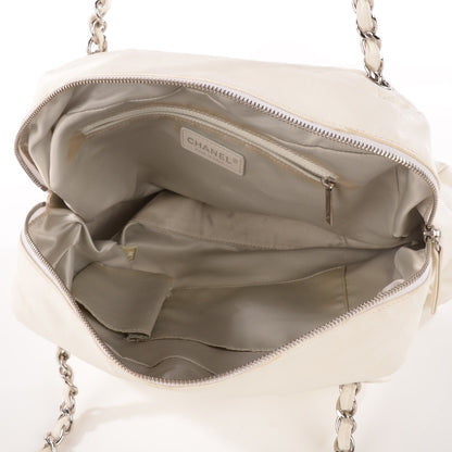 Chanel Lambskin Quilted Chain Around Tote White 5 of 8