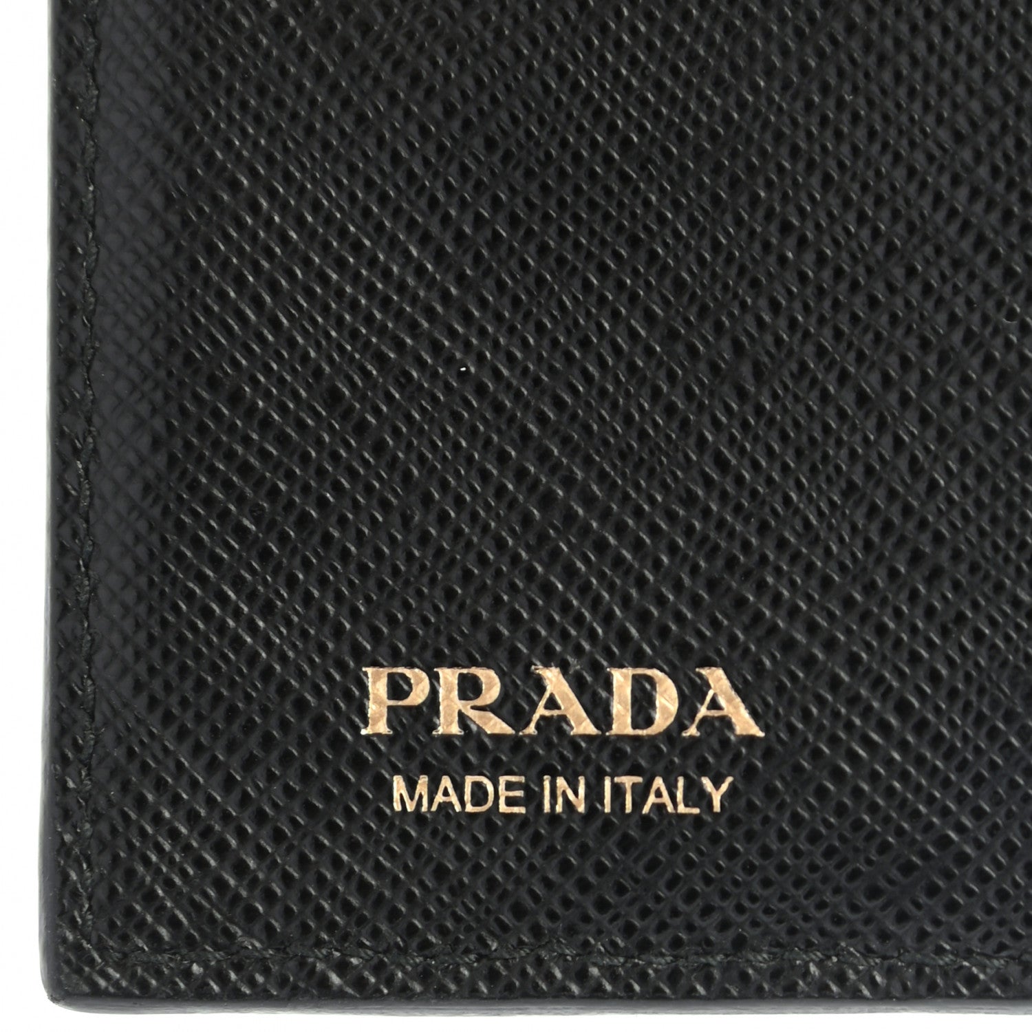 Prada Saffiano Greche Bi-Fold Wallet Black Rosso 6 of 7