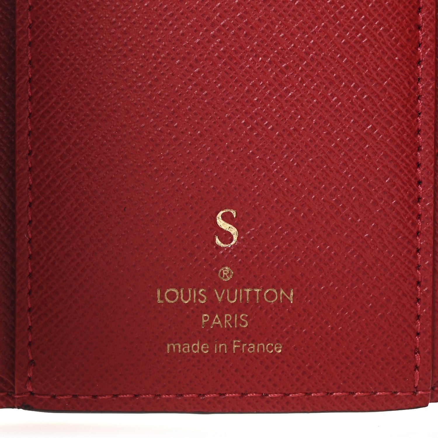 Louis Vuitton Damier Ebene Victorine Wallet Red 6 of 7