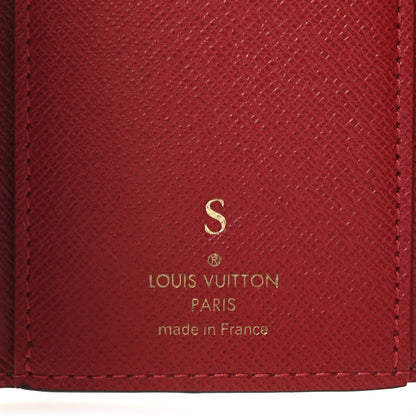 Louis Vuitton Damier Ebene Victorine Wallet Red 6 of 7
