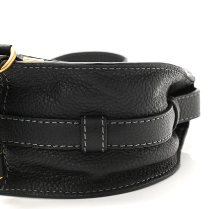 Chloe Calfskin Mini Marcie Round Crossbody Bag Black 8 of 13