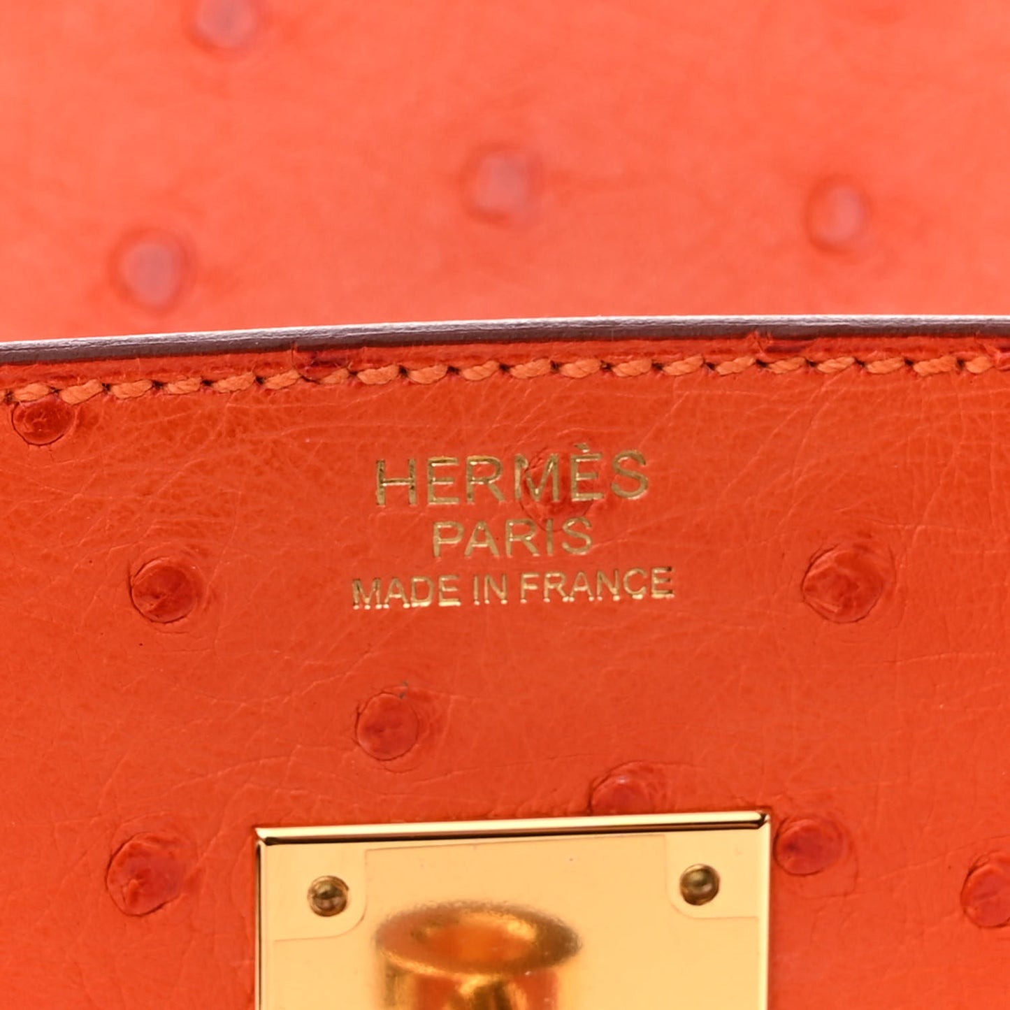 Ostrich Birkin 30 Orange