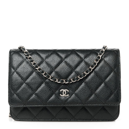 Chanel Caviar Quilted Wallet on Chain WOC Black 1 of 10